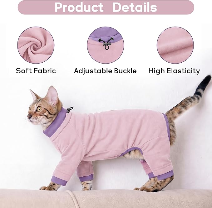 PUMYPOREITY Cat Behavior Control Sweater – Stops Licking & Over-Grooming - Image 4
