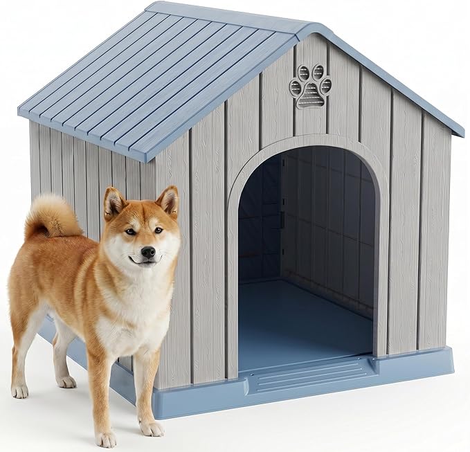EFU Small Dog House Outdoor Indoor, Waterproof Puppy Dog House by EFU