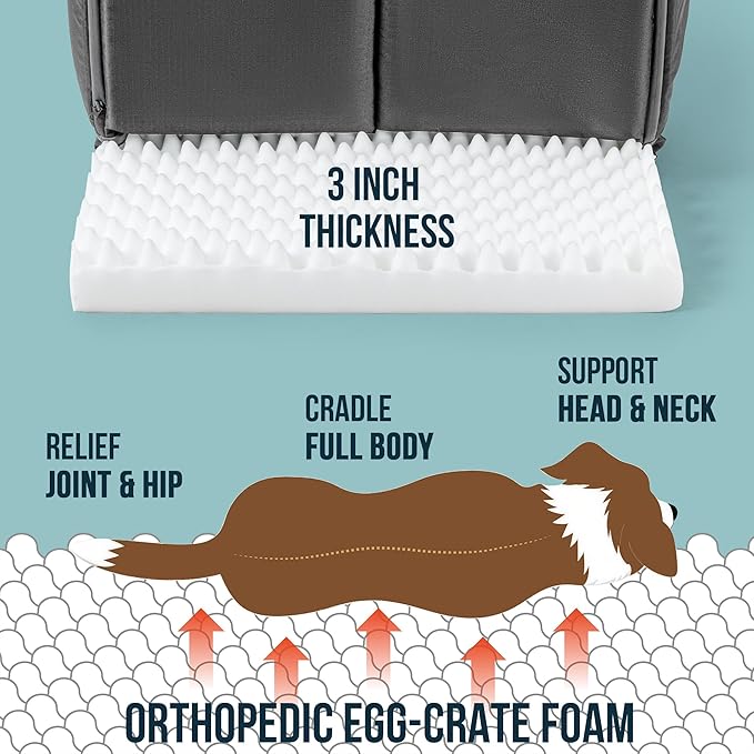 PELZIN Orthopedic Dog Bed House - Image 3