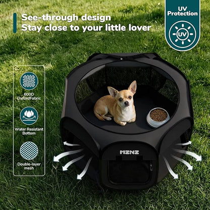 Dog Cat Playpen, Portable Small Animal Playpen Crate Indoor - Image 6