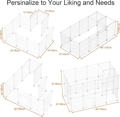 HOMIDEC Pet Playpen, Small Animals Cage DIY Wire Yard Fence - Image 4