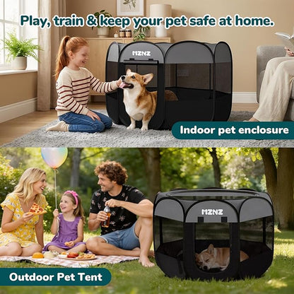 Dog Playpen, Portable Puppy Pet Crate Indoors - Image 5