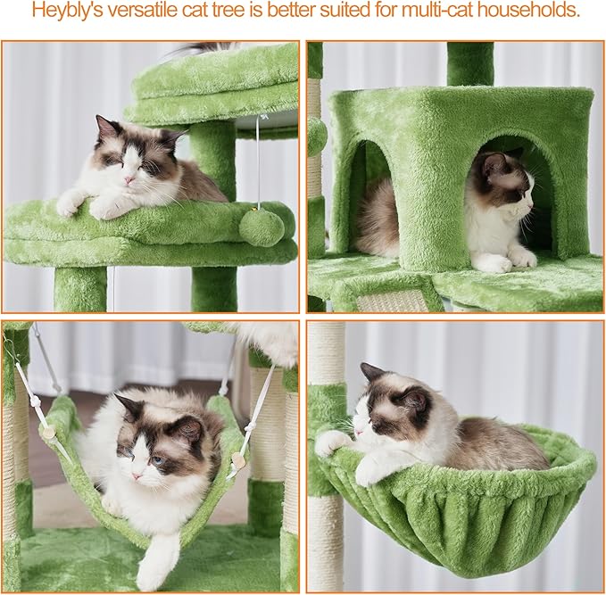Heybly Cat Tree, 71-Inch Tall Tower - Image 4