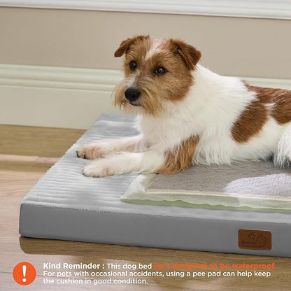 Bedsure ComfyFleece Dog Beds Large Sized Dog- Orthopedic Pet Beds - Image 2