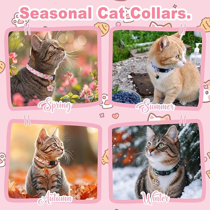 20 Pcs Holiday Cat Collars 4th of July Cat Collars - Image 7