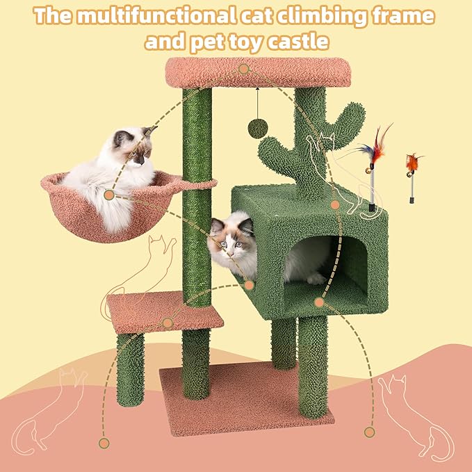 AIWIKIDE Cat Tree Has Scratching Toy - Image 3