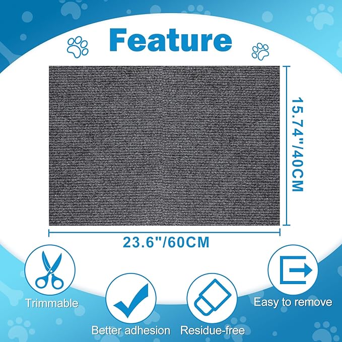 ENONCI 23.6x15.8 Cat Wall Scratcher Mat - Image 8