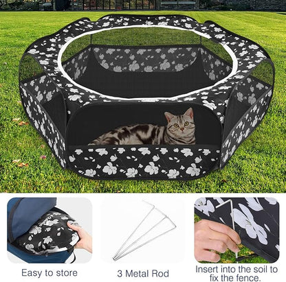 Pawaboo Small Animals Playpen, Waterproof Small Pet Cage Tent - Image 5