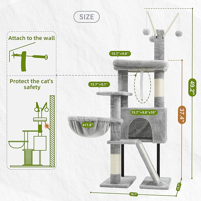 Gitelsnour Cat Tree for Indoor Cats, Cat Tower - Image 7