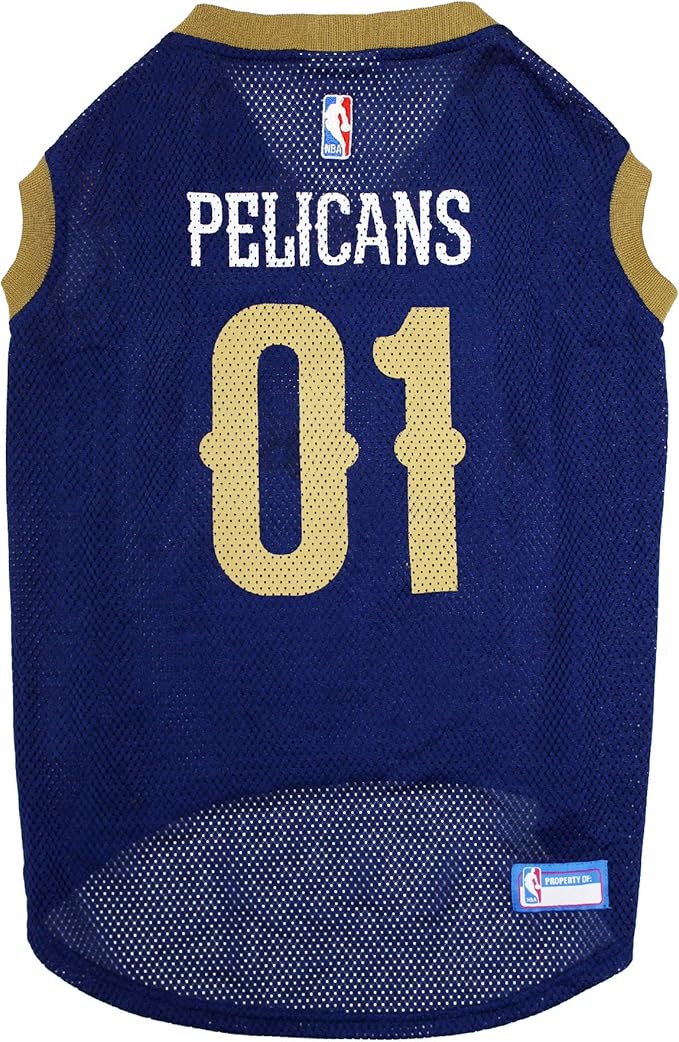 Pets First NBA NEW ORLEANS PELICANS DOG Jersey, Large by PETSFIRST