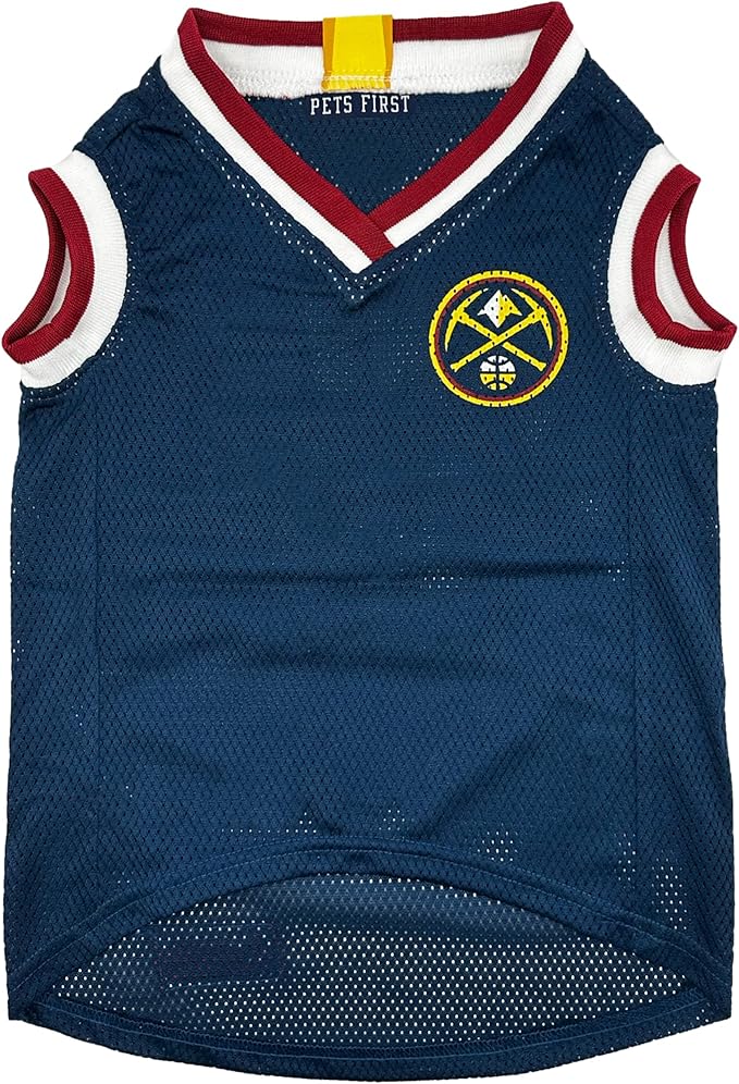 Pets First NBA Denver Nuggets Dog Jersey, Large - Image 2