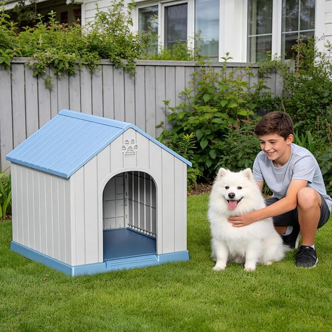 DRATO Indoor & Outdoor Dog Houses, Resin Material Dog House - Image 5