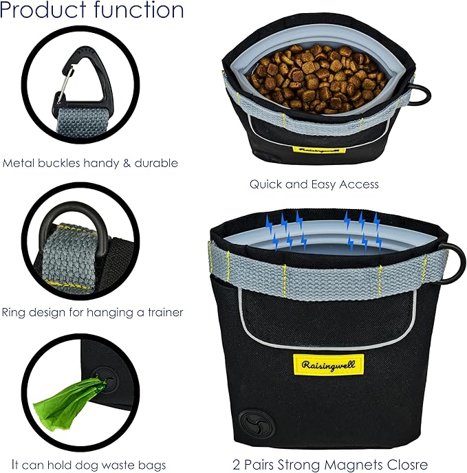 Raisingwell Dog Treat Pouch for Pet Walking and Training - Image 3