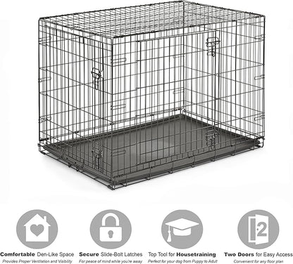 Midwest Homes for Pets 42-Inch New World Crate for Large Breeds, 71-90 lbs - Image 3