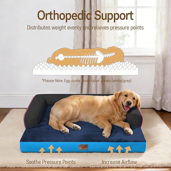 Comfort Expression Memory Foam Large Dog Bed Washable - Image 2