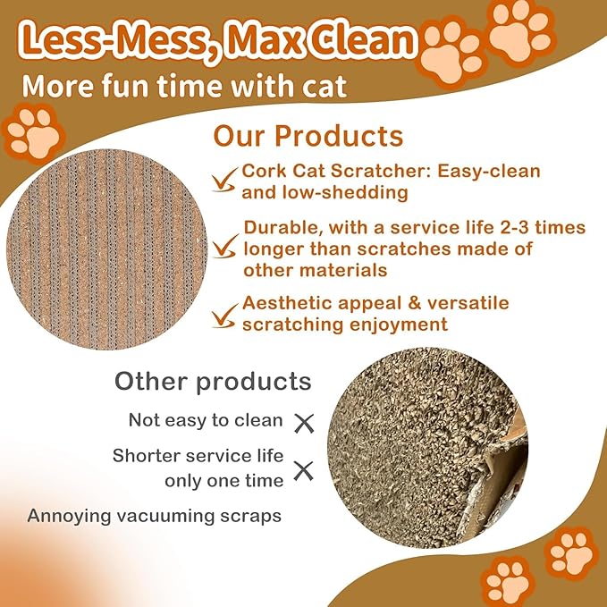 Natural Cork Cat Scratcher Boards - Image 4