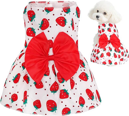 choyaxo Floral Dog Dress Cute Dog Skirt Pet Dress Summer Pet Clothes by choyaxo