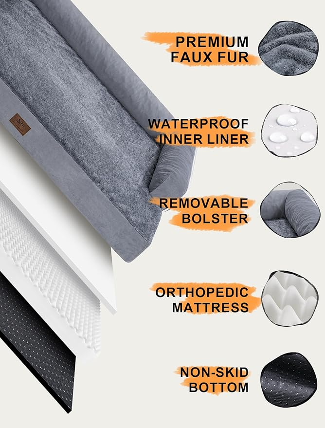 Extra Large Dog Bed Orthopedic Waterproof: Memory Foam Dog Bed - Image 4