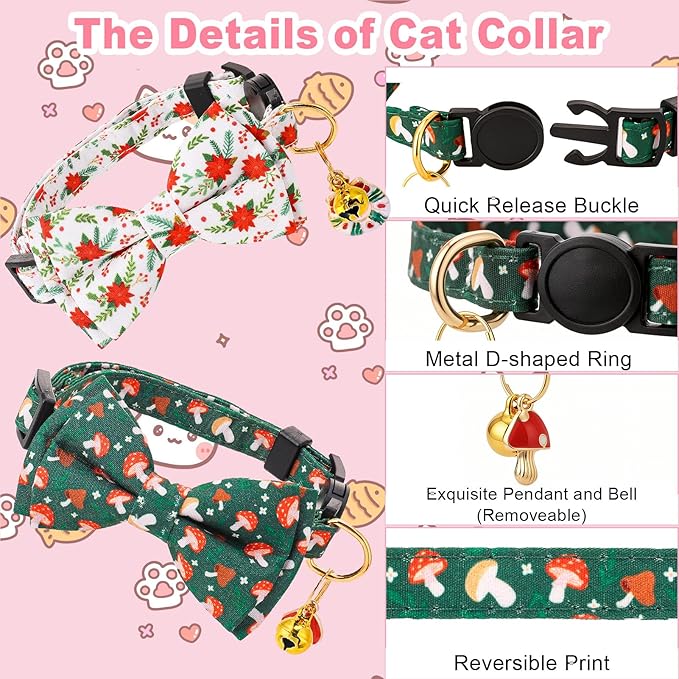 20 Pcs Holiday Cat Collars 4th of July Cat Collars - Image 4