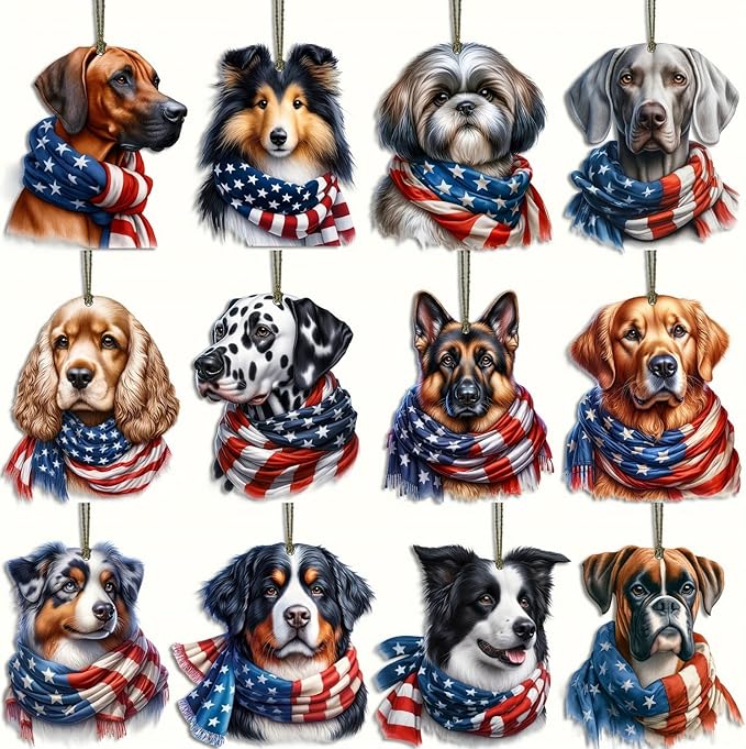 12 Pcs 4th of July Hanging Ornament - Image 5