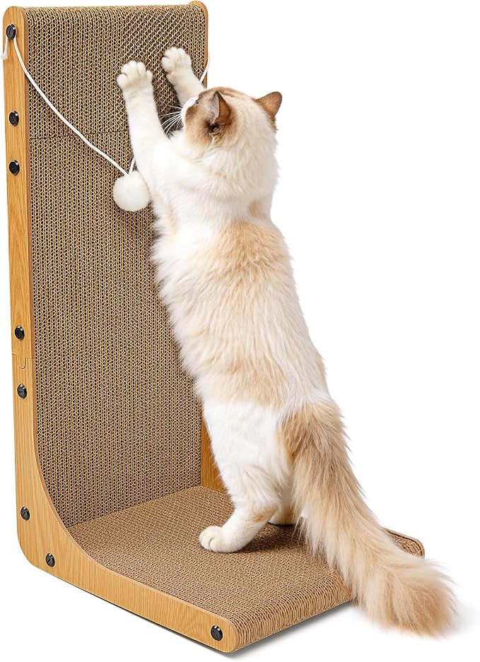 Cardboard Cat Scratcher, 23.6 Inch Cardboard Cat Scratching Post by Unknown