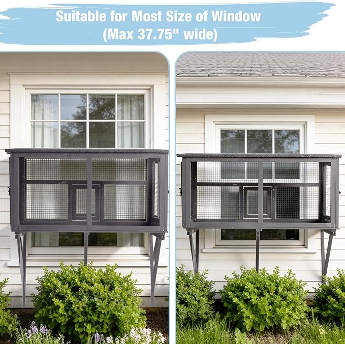 Cat Window Box, Catio Outdoor Cat Enclosure - Image 7