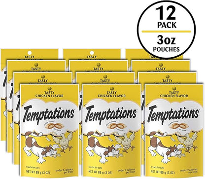 Temptations Cat Treats Classic Crunchy and Soft Cat Treats, Tasty Chicken Flavor - Image 2