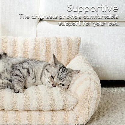 Hollypet Cat Bed Fluffy Plush Multifunctional Double-Layer Machine Washable - Image 4