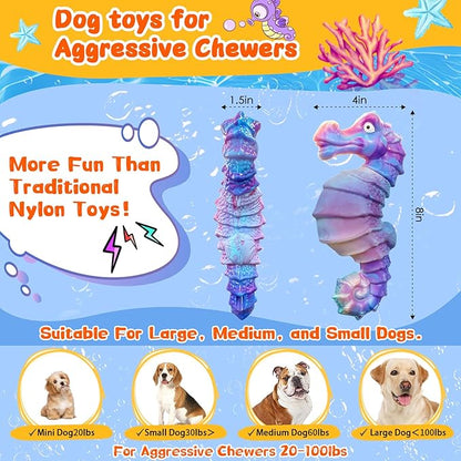 Jeefome Dog Chew Toys for Aggressive Chewers: Squeaky Dog Chew Toys for Large - Image 4