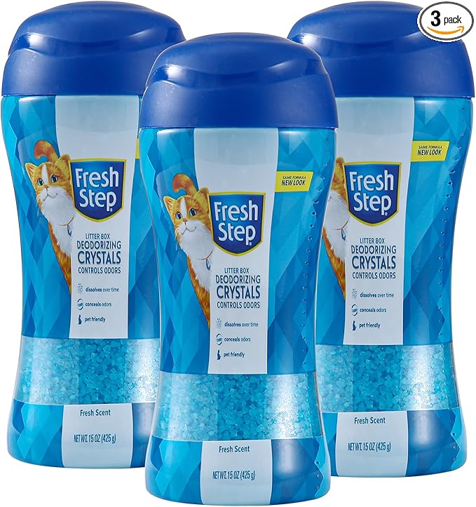 Fresh Step Cat Litter Crystals Deodorizer, Non Toxic Odor Neutralizing Crystals by FreshStep