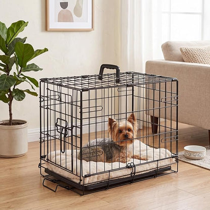Sweetcrispy 18 Inch Single Door Dog Crate, Metal Pet Kennel - Image 2