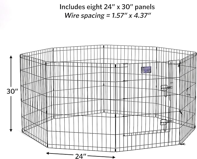 MidWest Homes for Pets 30-Inch Exercise Pen, for Indoor and Outdoor Use - Image 5