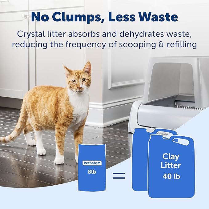 PetSafe ScoopFree Odor Control Crystal Cat Litter, Fresh Scent, 8 Lb Bag - Image 5