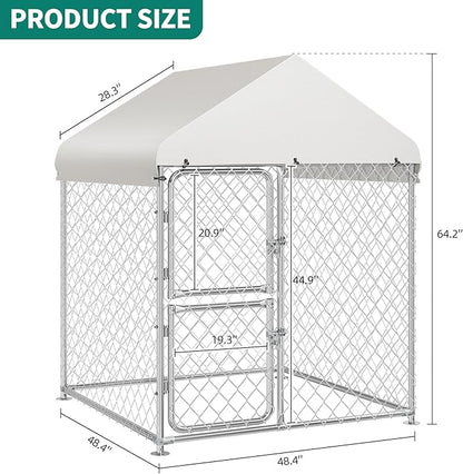 YITAHOME Large Outdoor Dog Kennel 4.03×4.03×5.4FT Large Dog House Pet Pens Dog - Image 4