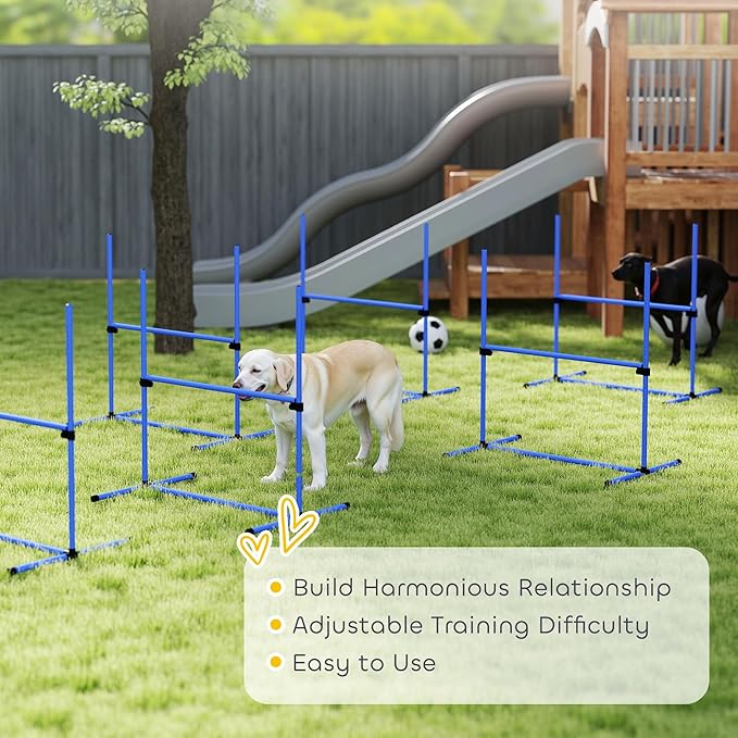 Pawhut Large Size Dog Agility Training Equipment 6KG Gross Wight, Obstacle - Image 7