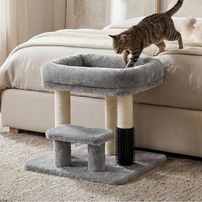 Heybly Cat Scratching Post, Small Cat Tree Tower - Image 2