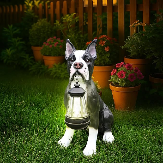 Boston Terrier Dog Garden Statue - Image 2