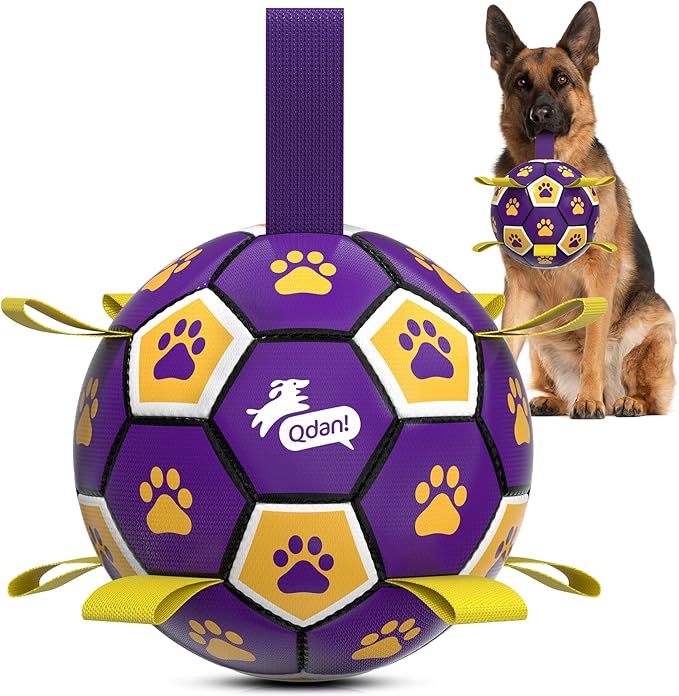 QDAN Extra Large Dog Toys Soccer Ball by QDAN