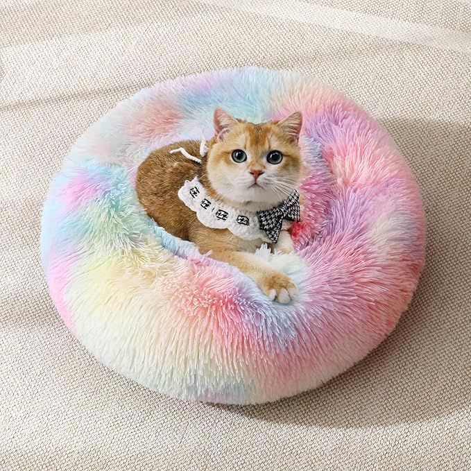 JOLLYVOGUE Dog & Cat Bed, Calming Anti-Anxiety Pet Bed by JOLLYVOGUE
