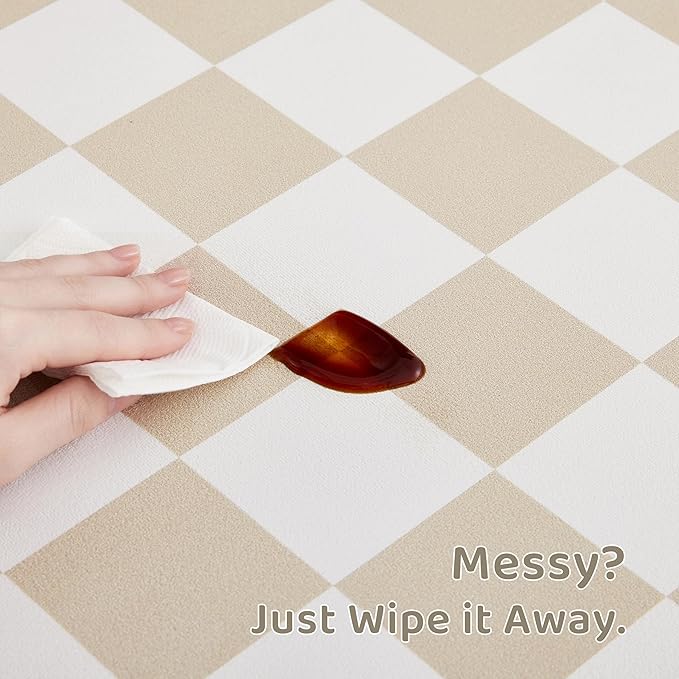 Checkered Dog Feeding Mat, Absorbent Mats - Image 5