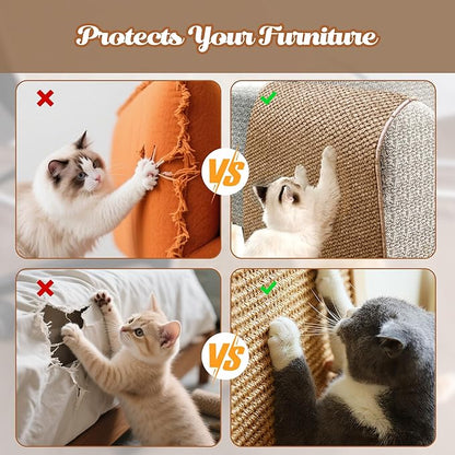 80"x15.7" Cat Wall Scratching Mat, Extra Large Cat Climbing Carpet - Image 6