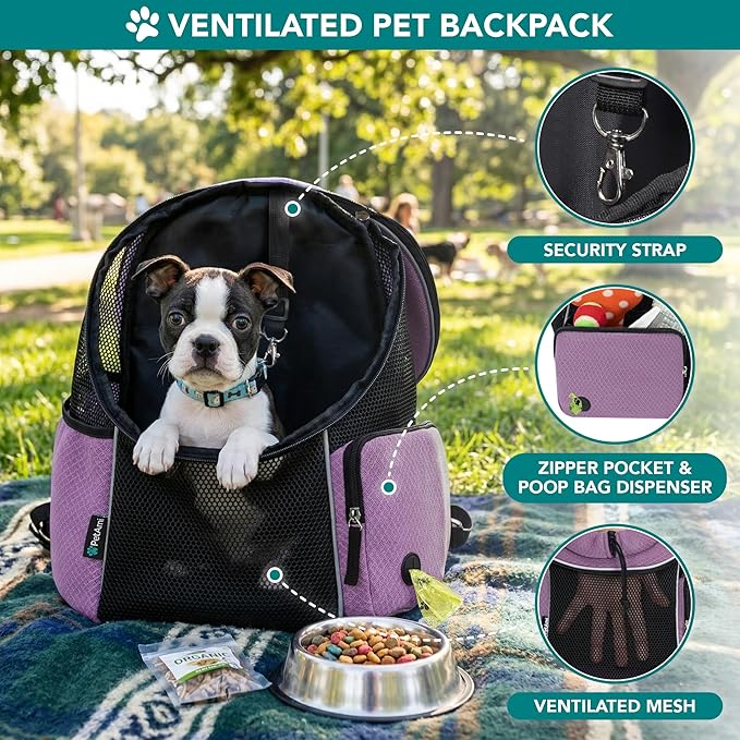 PetAmi Dog Carrier Backpack, Hands Free Front Pet Carrier - Image 4