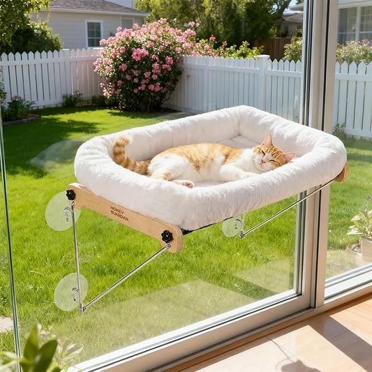 HoneyGuardian Cat Window Prech, Metal Support from Below by HoneyGuaridan