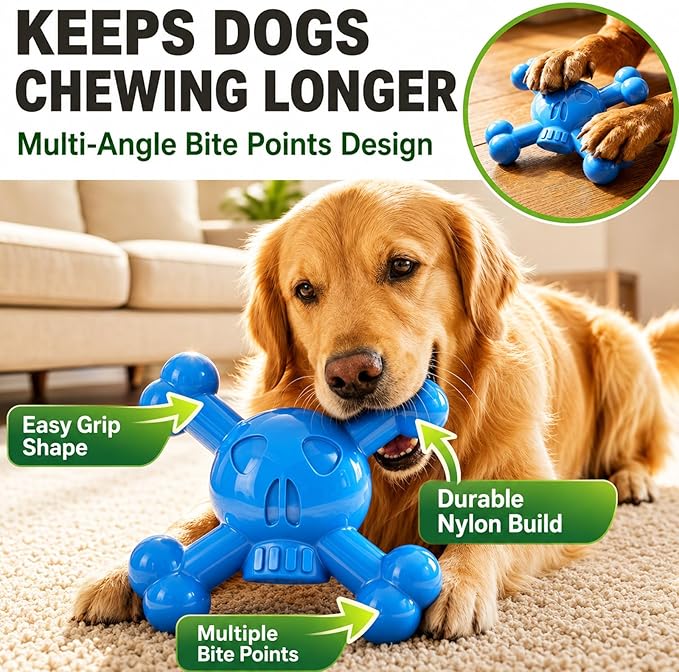 Dog Chew Toy for Small & Medium Dogs – Durable Nylon Dog Toy for Aggressive - Image 2