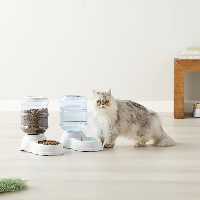 Amazon Basics Automatic Pet Water Dispenser and Gravity Food Feeder Set - Image 8