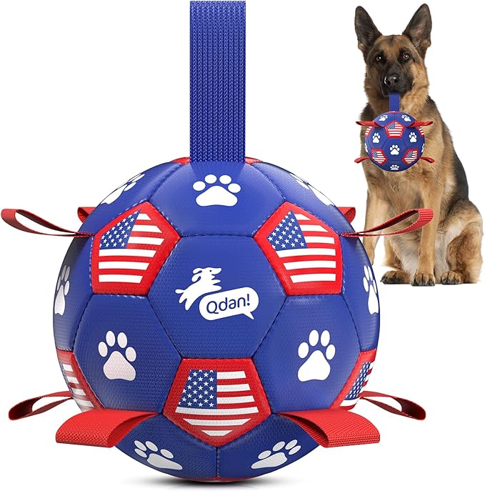 QDAN Dog Toys, Soccer Ball by QDAN