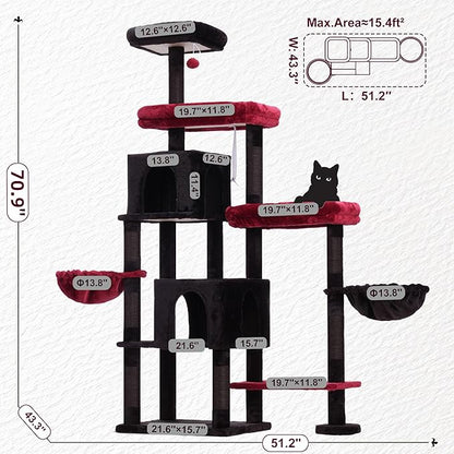 Hey-brother Cat Tree Tower, Scratching Posts - Image 3