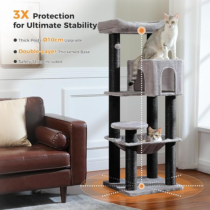 MUTTROS Large Cat Tree with Reinforced Scratching Posts - Image 6