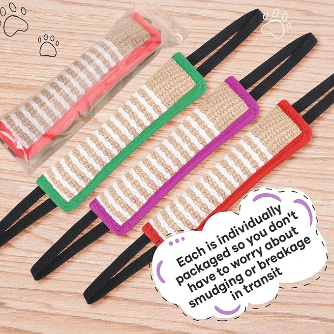 Kacctyen 8 Pack Jute Dog Tug Toys - Image 5