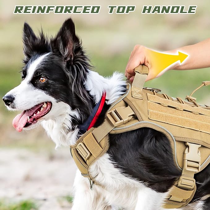 WINGOIN Tactical Dog Harness for Large Dogs, Heavy Duty No Pull Dog Harness - Image 4